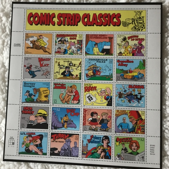 Stamps USPS Office 995 Vintage Comic Strip Classics Stamps Sheet 32